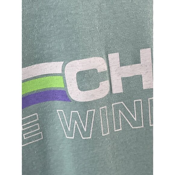 Chicago The Windy City T Shirt Size Large Crewneck Short Sleeve Mint Cotton - Picture 3 of 6